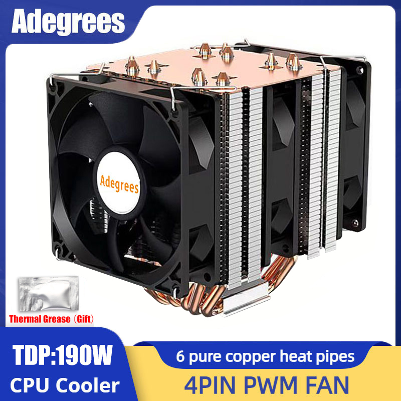 Air Cooler Cpu - 6 Heatpipe CPU-Kühler 4Pin PWM PC