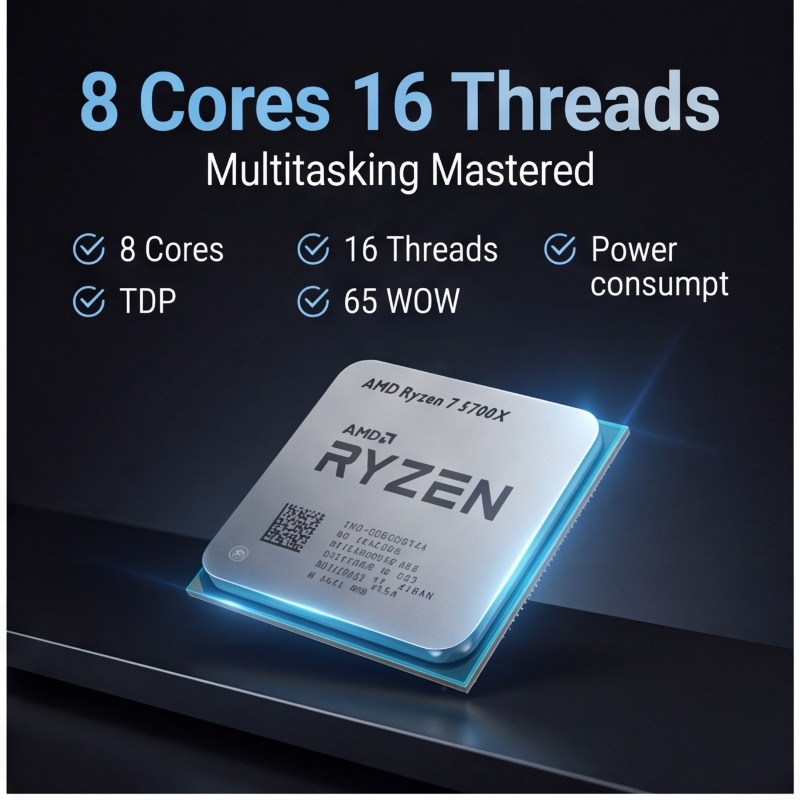 AMD Ryzen 7 5700X Prozessor fü – Cpu Fan Bewertung und Preis