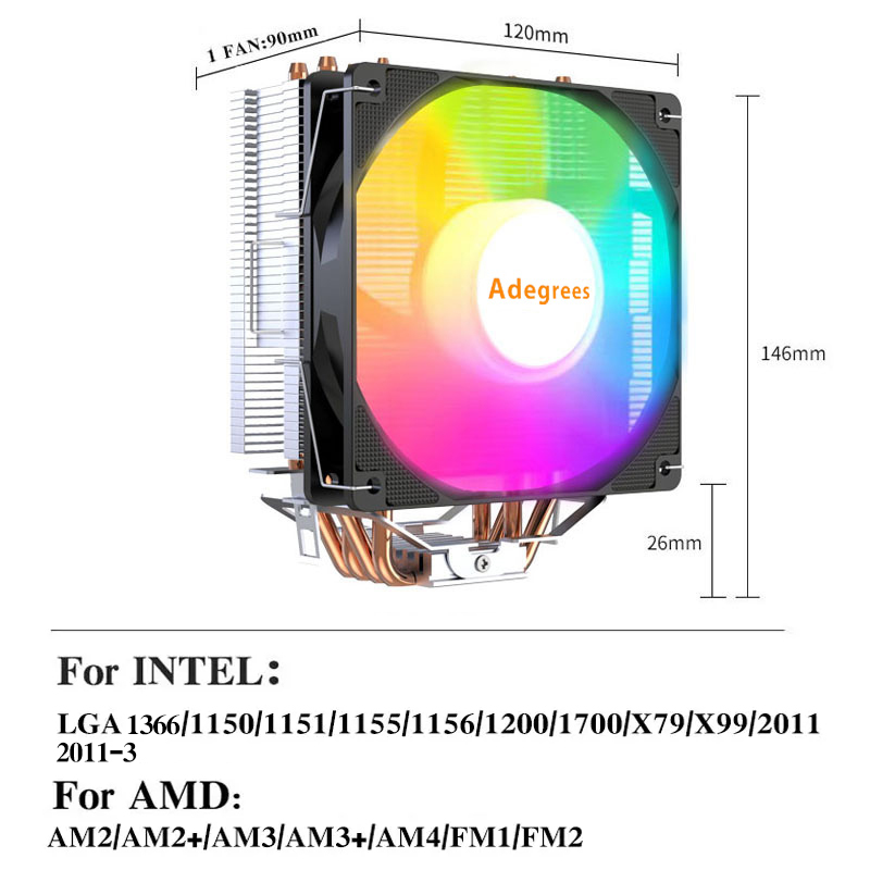 X99 Tower CPU-Kühler 4 Heatpip – Cpu Cooler Bewertung und Preis